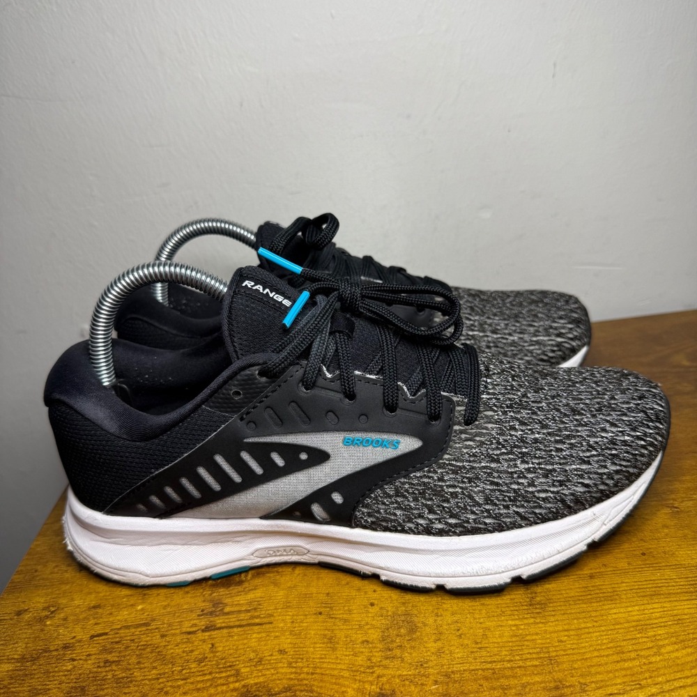 Brooks Range 2 Running Shoes Womens Size 8.5 Black Gray 1203621B081